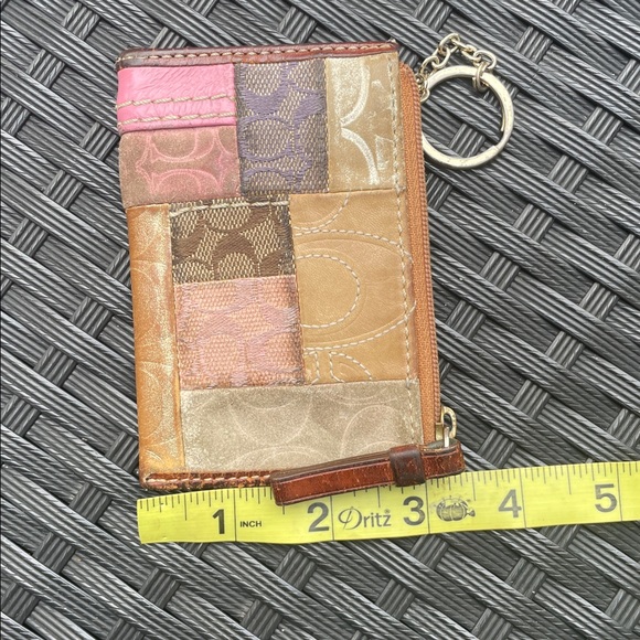 Coach Pink Patchwork Wallet (Coin Purse) - Picture 6 of 8